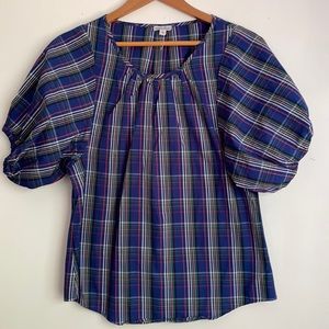 Steven Alan tartan top